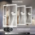 US TOWALLMARK LED Bathroom Mirror 24 x32  Large Dimmable Wall Mirrors with Front   Backlight Anti Fog Shatter Proof
