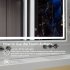US TOWALLMARK LED Bathroom Mirror 24 x32  Large Dimmable Wall Mirrors with Front   Backlight Anti Fog Shatter Proof