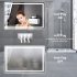 US TOWALLMARK LED Bathroom Mirror 24 x32  Large Dimmable Wall Mirrors with Front   Backlight Anti Fog Shatter Proof