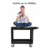 US TOWALLMARK Service Cart 2 Shelf Storage Handle 500 lbs Capacity for Warehouse Garage Cleaning Manufacturing