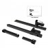 US TROPOW 1500lbs Clamp on Pallet Forks 43 inch Heavy Duty Fork Rack with Adjustable Stabilizer Bar for Loader Bucket Skidsteer Tractor