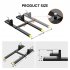 US TROPOW 1500lbs Clamp on Pallet Forks 60 inch Heavy Duty with Adjustable Stabilizer Bar for Loader Bucket Skidsteer Tractor