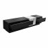US TV Stand With Perfect Storage Solution Two tone Media Console With Versatile Compartment Particle Board For TVs Up To 80   Black