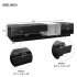 US TV Stand With Perfect Storage Solution Two tone Media Console With Versatile Compartment Particle Board For TVs Up To 80   Black