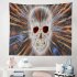 US Tapestry Skull Head Mysterious Style Printed Bedroom Hanging Background Cloth Decor KL1 150x200cm