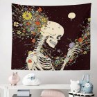 US Tapestry Skull Head Mysterious Style Printed Bedroom Hanging Background Cloth Decor KL1 150x200cm