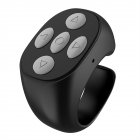 US Tik Tok Ring Remote Control Portable Bluetooth-compatible Mobile Phone Selfie Timer Page Turner Controller black