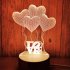 US USB 3D LED Night Light Table Lamp for Home Bedroom Decor Warm Light usb guitar