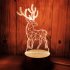 US USB 3D LED Night Light Table Lamp for Home Bedroom Decor Warm Light usb guitar
