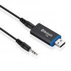 US USB Bluetooth Audio Transmitter Plug and Play Smart Adapter For TV PC Headphones  black