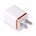 US USB Double Wall Fast Charger Adapter 1A 2A 5V for Android / Galaxy / iPhone  red US plug