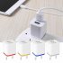 US USB Double Wall Fast Charger Adapter 1A 2A 5V for Android   Galaxy   iPhone  Gold US plug