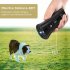 US Ultrasonic Double headed Dog Repeller Anti Barking Device Dog Training Repeller black