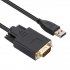 US Usb To Vga Projector Usb External Graphics Card Usb3 0 To Vga Converter Display Adapter Extension Cable black