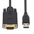 US Usb To Vga Projector Usb External Graphics Card Usb3 0 To Vga Converter Display Adapter Extension Cable black