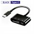 US Usb Type C Card Reader Otg Adapter Micro Usb Sd tf Card Reader For Android Phone Computer Multi function Data Transfer Cable black