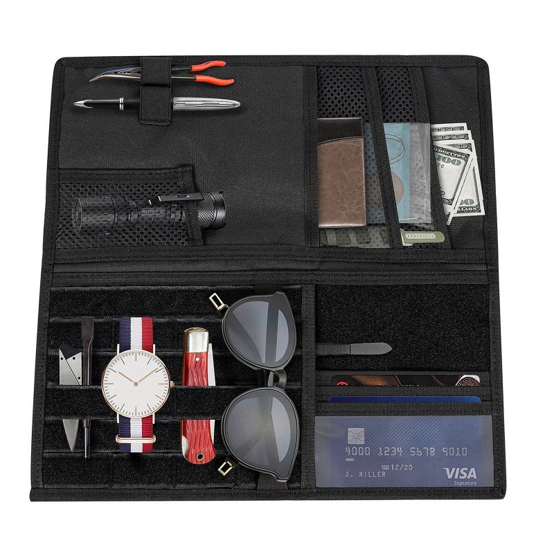 US Visor Organizer Truck Multi-Pocket Car Visor Organizer Panel for Auto Interior Accessories