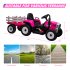 US WHIZMAX 12V Kids Electric Tractor Battery Powered Ride On Car Rose 25W