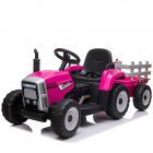US US RCTOWN 12V Kids Electric Tractor Battery Powered Ride On Car Rose 25W