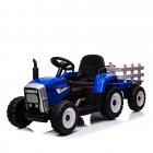 US US RCTOWN 12V Kids Electric Tractor Battery Powered Ride On Car Blue 25W