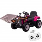 US US RCTOWN 12V Kids Ride on Car Excavator Battery Powered Electric Vehicle Rose