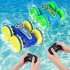 US WHIZMAX 2 Pack Amphibious Remote Control Cars Blue Green