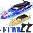 US THINKMAX 2PACK RC Boats High Speed Remote Control Boats Blue & Yellow