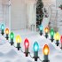US WHIZMAX 30 75ft Christmas Pathway Marker String Lights Multicolor