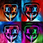 US CYNDIE 4 PACK Halloween Scary Mask LED Mask