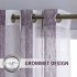 US WHIZMAX 52 inch W Sheer Curtains for Living Room Bedroom Purple 52 inch W x95 inch L