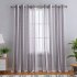 US WHIZMAX 52 inch W Sheer Curtains for Living Room Bedroom Purple 52 inch W x95 inch L