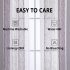 US WHIZMAX 52 inch W Sheer Curtains for Living Room Bedroom Purple 52 inch W x95 inch L