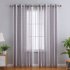 US WHIZMAX 52 inch W Sheer Curtains for Living Room Bedroom Purple 52 inch W x54 inch L