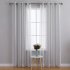 US WHIZMAX 52 inch W Sheer Curtains for Living Room Bedroom Light Gray 52 inch W x84 inch L
