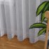 US WHIZMAX 52 inch W Sheer Curtains for Living Room Bedroom Light Gray 52 inch W x84 inch L