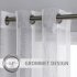 US WHIZMAX 52 inch W Sheer Curtains for Living Room Bedroom Light Gray 52 inch W x84 inch L