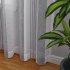 US WHIZMAX 52 inch W Sheer Curtains for Living Room Bedroom Dark Grey 52 inch W x84 inch L