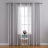 US WHIZMAX 52 inch W Sheer Curtains for Living Room Bedroom Dark Grey 52 inch W x84 inch L