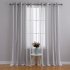 US WHIZMAX 52 inch W Sheer Curtains for Living Room Bedroom Dark Grey 52 inch W x95 inch L