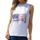 US YIWA American Flag Tank Tops Women Patriotic Sleeveless Shirt for 4th of July S Grey PBY-0WG8A7YV