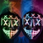 US CYNDIE Halloween 2 Pack Led Masks Scary Mask
