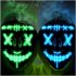 US WHIZMAX Halloween 2pcs LED Mask Light Up Scary Mask