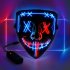 US WHIZMAX Halloween Mask 2 colors Scary LED Mask for Halloween Cosplay Costume