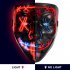 US WHIZMAX Halloween Mask 2 colors Scary LED Mask for Halloween Cosplay Costume
