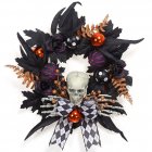 US CYNDIE Halloween Wreath for Front Door Skeleton Decorations