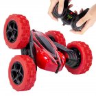 US THINKMAX Remote Control Car 1165A RC Stunt Car Toy Double Sided 360 Rotating Vehicle Red