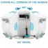 US Wall Mounted Retractable Garden Hose Reel Auto Rewind Any Length Lock with Nozzle Green