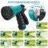 US Wall Mounted Retractable Garden Hose Reel Auto Rewind Any Length Lock with Nozzle Green