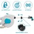 US Wall Mounted Retractable Garden Hose Reel Auto Rewind Any Length Lock with Nozzle Green