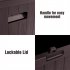US Waterproof Deck Box 51 Gallon Cushions Outdoor Storage Container Brown